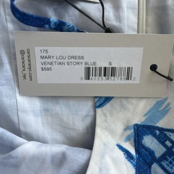 Cara Cara Mary Lou Dress in Venetian Story Blue - Picture 6 of 7